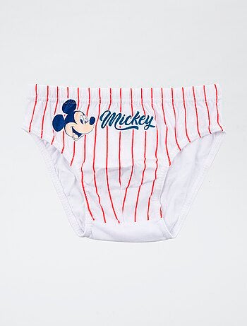 Con Mickey, anche l'intimo diventa straordinario. Scatola da 3 slip 'Disney' 'Mickey' in cotone