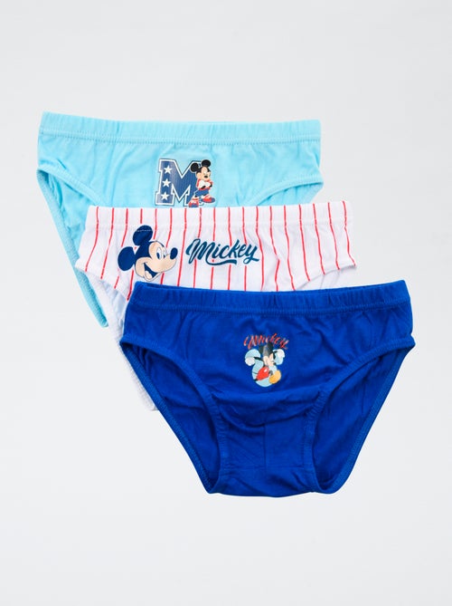 Con Mickey, anche l'intimo diventa straordinario. Scatola da 3 slip 'Disney' 'Mickey' in cotone - Kiabi