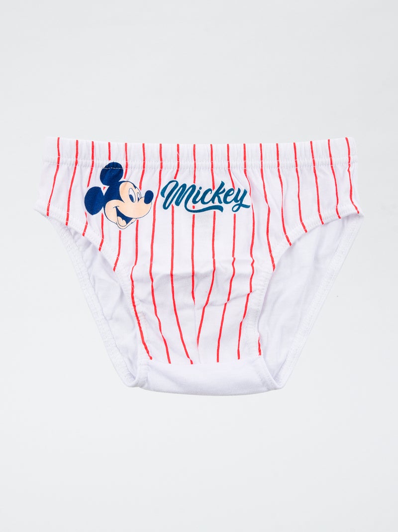 Con Mickey, anche l'intimo diventa straordinario. Scatola da 3 slip 'Disney' 'Mickey' in cotone Blu - Kiabi