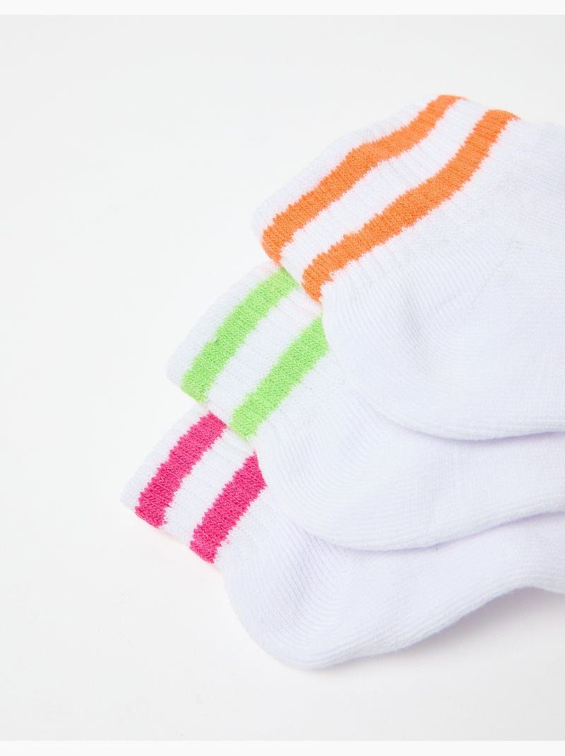 Confeziona 3 paia di calzini fino alla caviglia, MO Fashion Bianco - Kiabi