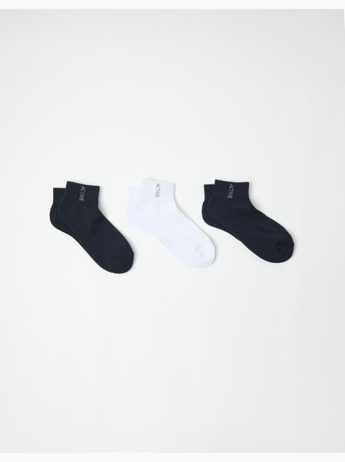 Confeziona 3 paia di calzini fino alla caviglia, MO Fashion - Kiabi Confeziona 3 paia di calzini fino alla caviglia, MO Fashion - Kiabi
