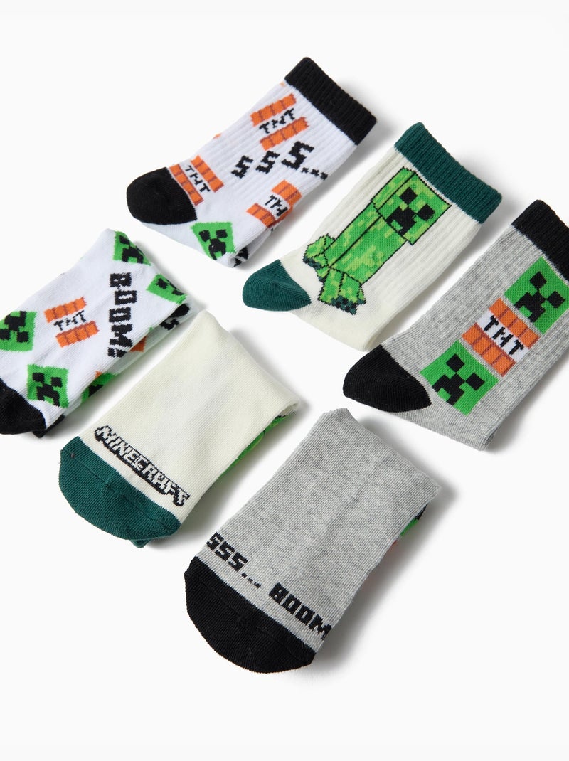 Confeziona 3 paia di calzini 'minecraft', mo fashion Multicolore - Kiabi