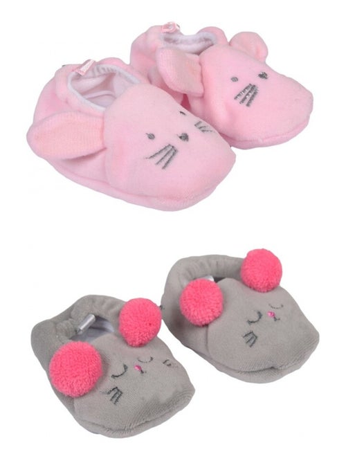 Confezione 2 Chaussons neonato - Kiabi Confezione 2 Chaussons neonato - Kiabi