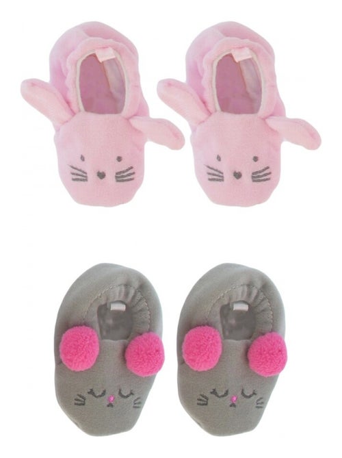 Confezione 2 Chaussons neonato - Kiabi Confezione 2 Chaussons neonato - Kiabi