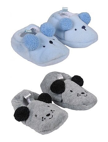 Confezione 2 Chaussons neonato