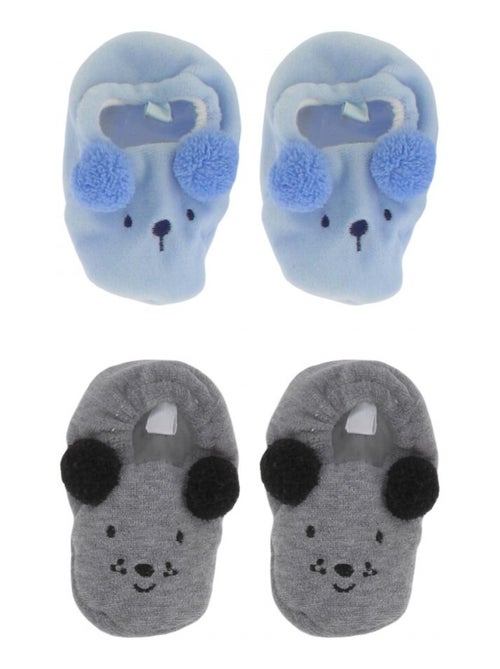 Confezione 2 Chaussons neonato - Kiabi Confezione 2 Chaussons neonato - Kiabi