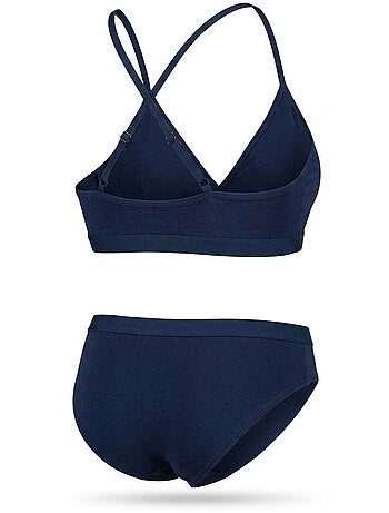 Confezione 2 Completi Bambina Reggiseno Sportivo Slip Cotone ROXY