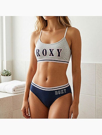 Confezione 2 Completi Bambina Reggiseno Sportivo Slip Cotone ROXY