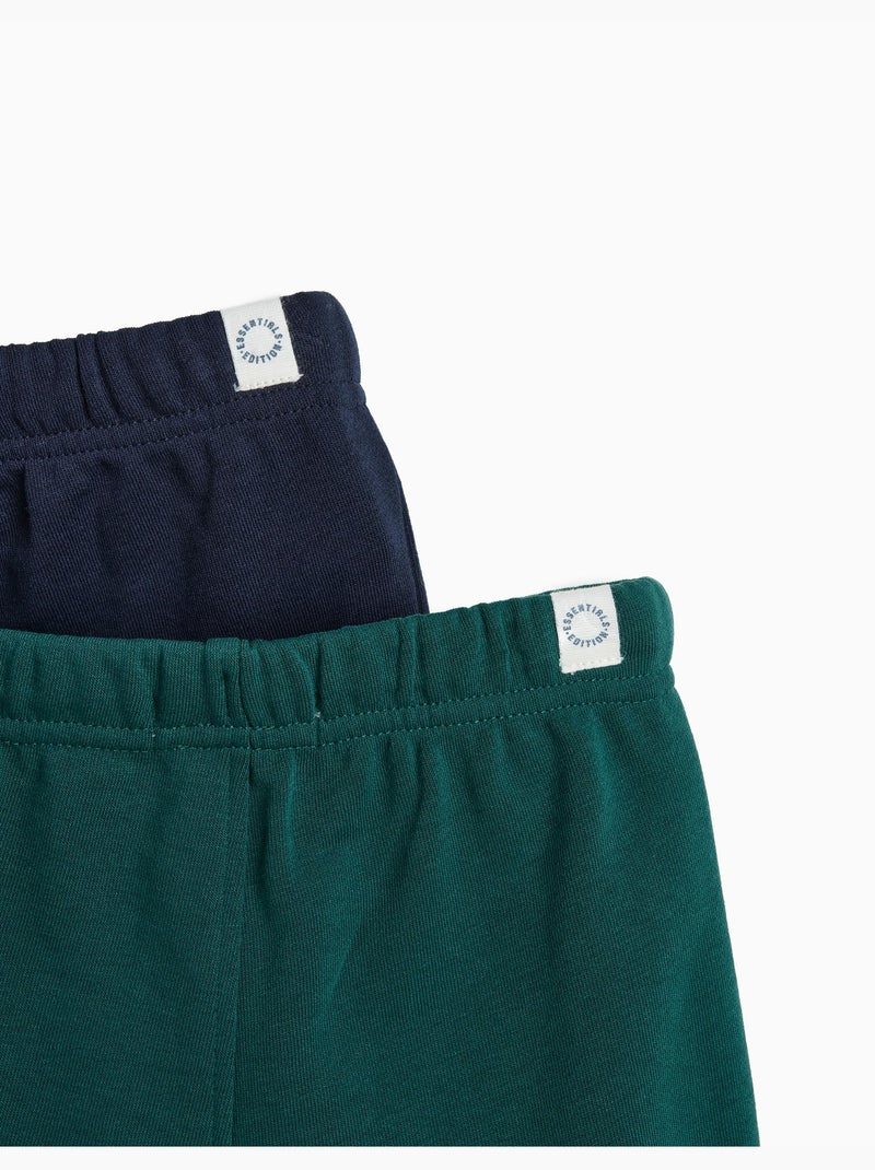 Confezione 2 joggers in felpa, MO Fashion Verde - Kiabi