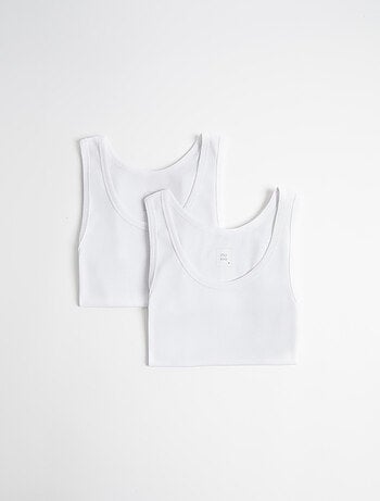 Confezione 2 maglie intime senza maniche, MO Fashion