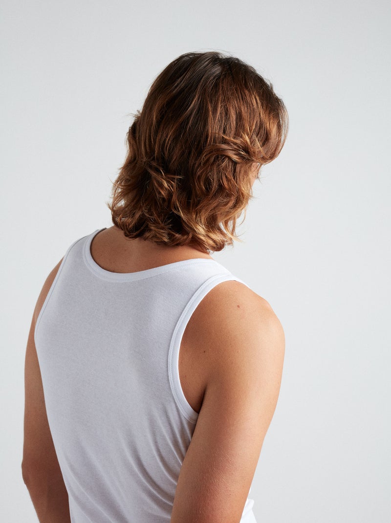 Confezione 2 maglie intime senza maniche, MO Fashion Bianco - Kiabi