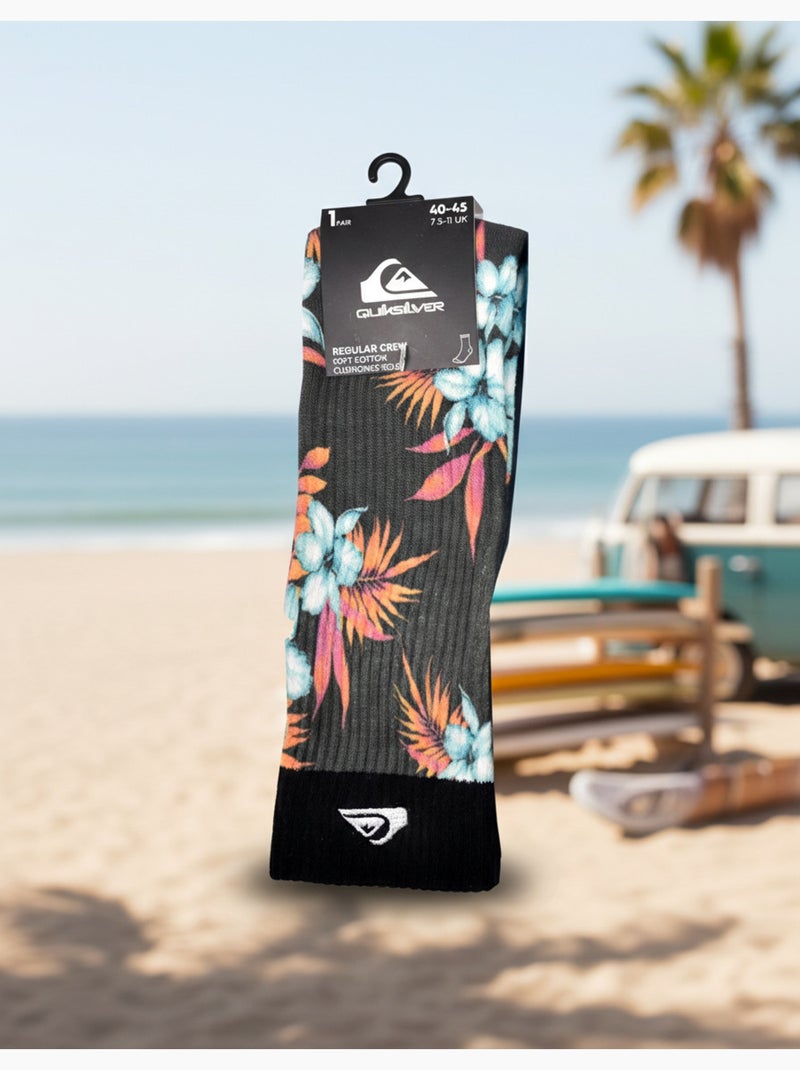 Confezione 2 Paia Calzini Uomo Crew Long Quiksilver Grigio - Kiabi