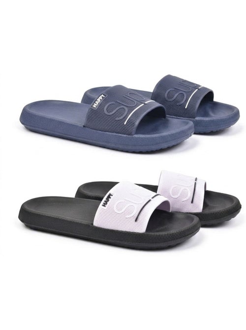 Confezione 2 Paia Ciabatte Adulto EVA Microforata OZABI - Kiabi Confezione 2 Paia Ciabatte Adulto EVA Microforata OZABI - Kiabi