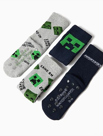 Confezione 2 paia di calzini 'minecraft', mo fashion
