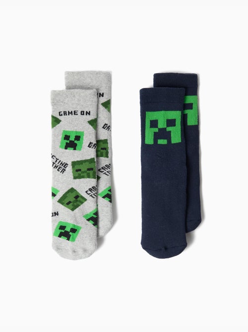 Confezione 2 paia di calzini 'minecraft', mo fashion - Kiabi Confezione 2 paia di calzini 'minecraft', mo fashion - Kiabi