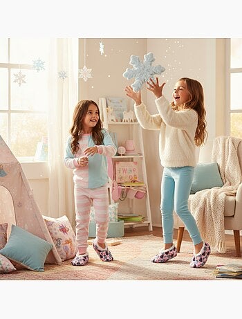 Confezione 2 paia Pantofole Bambina Disney Antiscivolo Imbottite