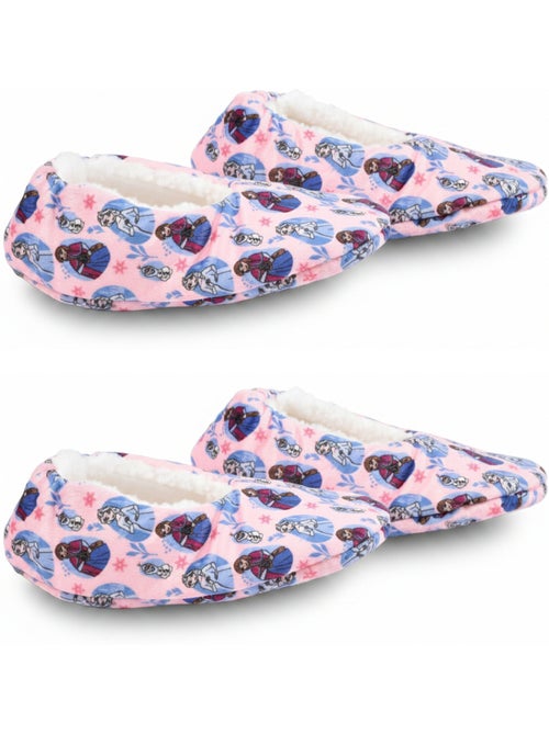 Confezione 2 paia Pantofole Bambina Disney Antiscivolo Imbottite - Kiabi Confezione 2 paia Pantofole Bambina Disney Antiscivolo Imbottite - Kiabi