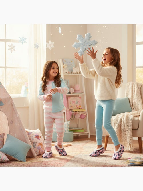Confezione 2 paia Pantofole Bambina Disney Antiscivolo Imbottite - Kiabi Confezione 2 paia Pantofole Bambina Disney Antiscivolo Imbottite - Kiabi