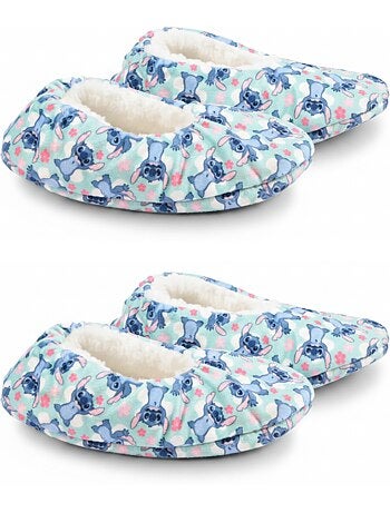 Confezione 2 paia Pantofole Bambina Disney Antiscivolo Imbottite