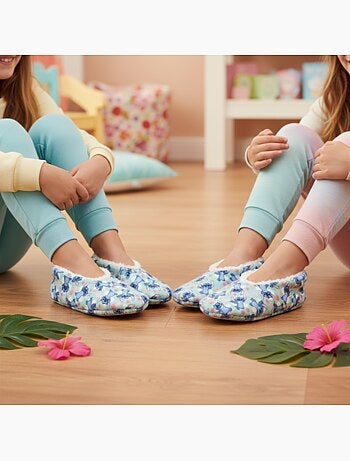 Confezione 2 paia Pantofole Bambina Disney Antiscivolo Imbottite