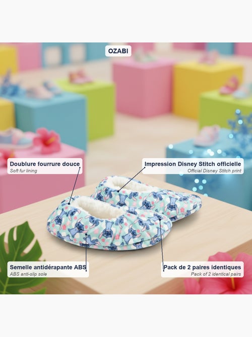 Confezione 2 paia Pantofole Bambina Disney Antiscivolo Imbottite - Kiabi Confezione 2 paia Pantofole Bambina Disney Antiscivolo Imbottite - Kiabi