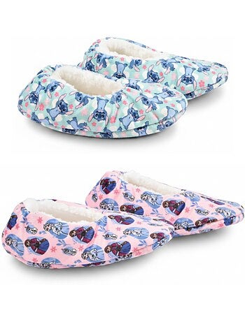 Confezione 2 paia Pantofole Bambina Disney Antiscivolo Imbottite