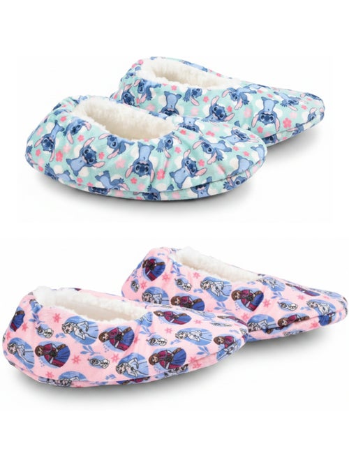 Confezione 2 paia Pantofole Bambina Disney Antiscivolo Imbottite - Kiabi Confezione 2 paia Pantofole Bambina Disney Antiscivolo Imbottite - Kiabi