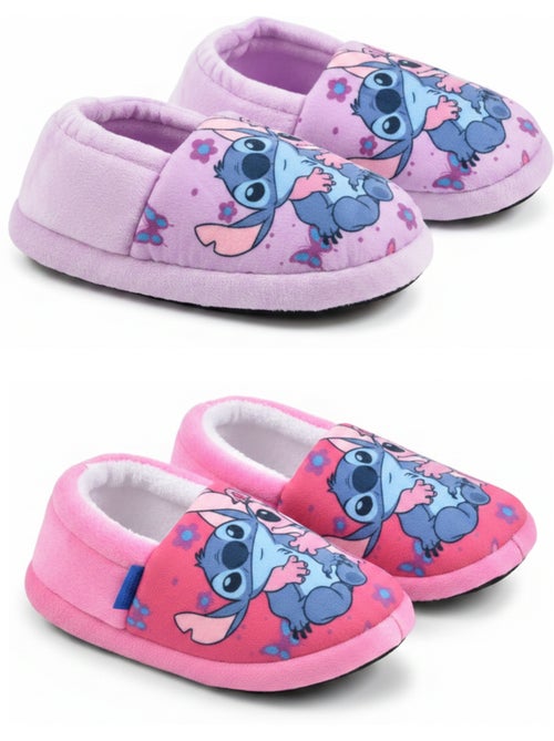 Confezione 2 Paia Pantofole Bambina Disney Stitch Antiscivolo Fodernte - Kiabi Confezione 2 Paia Pantofole Bambina Disney Stitch Antiscivolo Fodernte - Kiabi