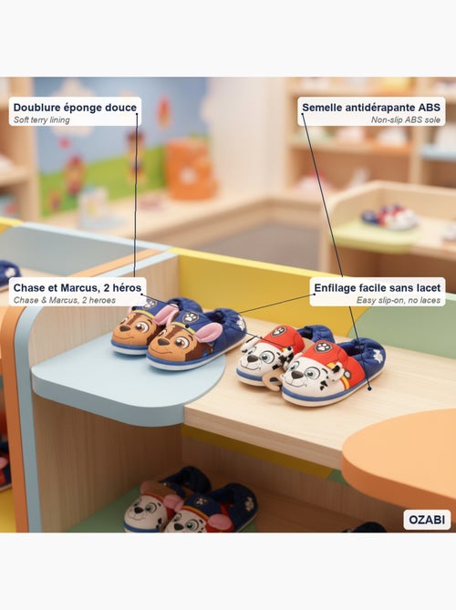 Confezione 2 Paia Pantofole Bambino Paw Patrol Antiscivolo OZABI - Kiabi Confezione 2 Paia Pantofole Bambino Paw Patrol Antiscivolo OZABI - Kiabi