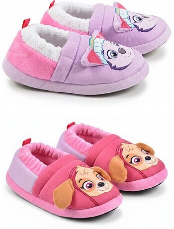 Confezione 2 Paia Pantofole Bambino Paw Patrol Antiscivolo OZABI
