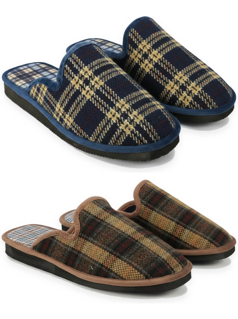 Confezione 2 paia pantofole mule uomo ozabi fatte in spagna Multicolore - Kiabi