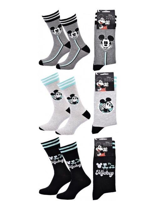 Confezione 3 Calzini Uomo MICKEY - Kiabi Confezione 3 Calzini Uomo MICKEY - Kiabi