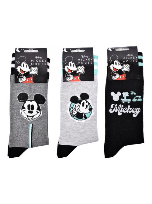 Confezione 3 Calzini Uomo MICKEY - Kiabi Confezione 3 Calzini Uomo MICKEY - Kiabi