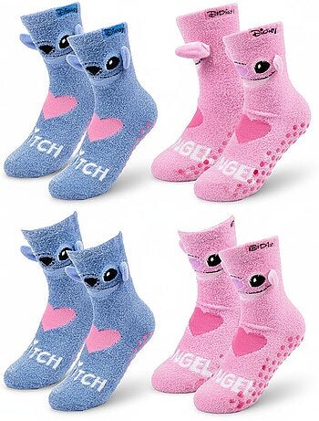 Confezione 4 Calzini Antiscivolo Bambino LILO & STITCH