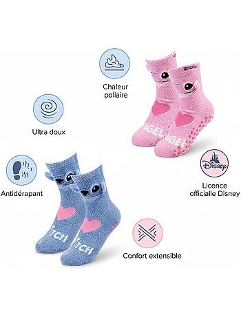 Confezione 4 Calzini Antiscivolo Bambino LILO & STITCH