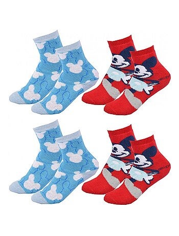 Confezione 4 Calzini Bambino DISNEY MICKEY MOUSE