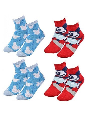 Confezione 4 Calzini Bambino DISNEY MICKEY MOUSE