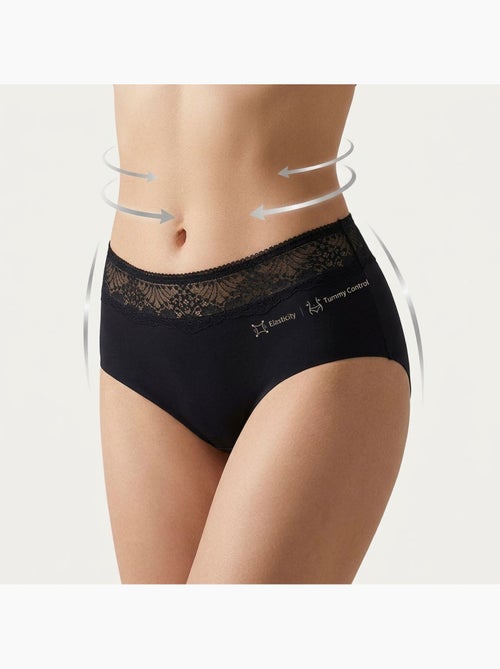 Confezione 4 Slip Donna Contenitivi Pizzo Invisibile OZABI - Kiabi Confezione 4 Slip Donna Contenitivi Pizzo Invisibile OZABI - Kiabi