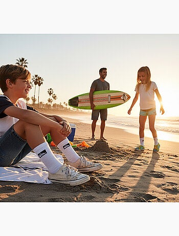 Confezione 6 Calzini Bambino Crew Quiksilver Sport Imbottiti