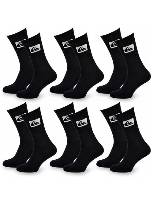 Confezione 6 Calzini Bambino Crew Quiksilver Sport Imbottiti - Kiabi Confezione 6 Calzini Bambino Crew Quiksilver Sport Imbottiti - Kiabi