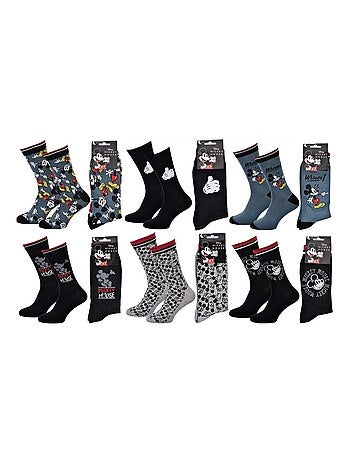Confezione 6 Calzini Uomo DISNEY MICKEY MOUSE