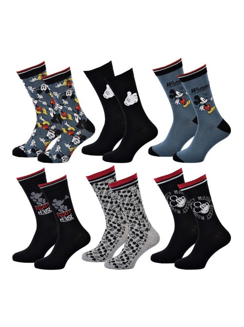 Confezione 6 Calzini Uomo DISNEY MICKEY MOUSE - Kiabi Confezione 6 Calzini Uomo DISNEY MICKEY MOUSE - Kiabi