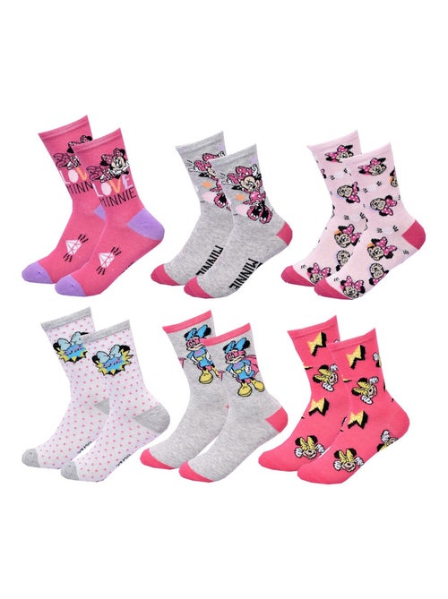Confezione 6 Paia Calzini Bambina DISNEY MINNIE - Kiabi Confezione 6 Paia Calzini Bambina DISNEY MINNIE - Kiabi