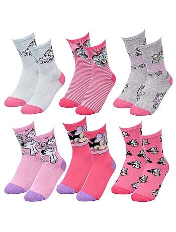 Confezione 6 Paia Calzini Bambina DISNEY MINNIE