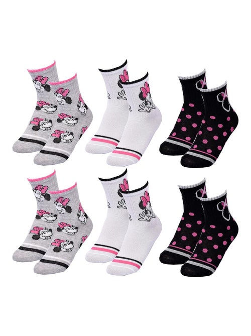 Confezione 6 Paia Calzini Bambina DISNEY MINNIE - Kiabi Confezione 6 Paia Calzini Bambina DISNEY MINNIE - Kiabi
