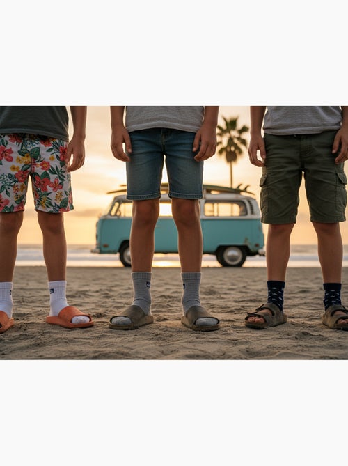 Confezione 6 Paia Calzini Bambino QUARTER Quiksilver - Kiabi Confezione 6 Paia Calzini Bambino QUARTER Quiksilver - Kiabi