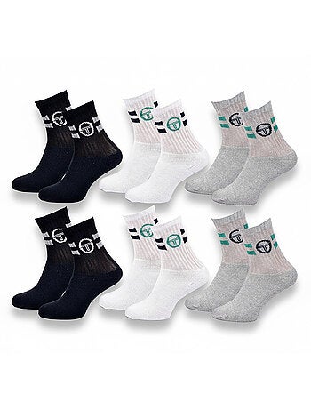 Confezione 6 Paia Calzini Bambino Tennis Crew SERGIO TACCHINI