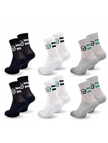 Confezione 6 Paia Calzini Bambino Tennis Crew SERGIO TACCHINI
