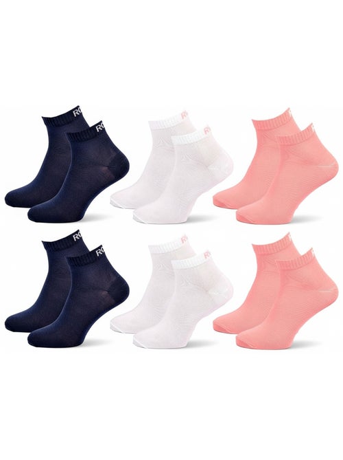 Confezione 6 Paia Calzini Corti Quarter ROXY - Kiabi Confezione 6 Paia Calzini Corti Quarter ROXY - Kiabi
