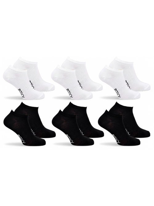 Confezione 6 Paia Calzini Corti Sneaker ROXY - Kiabi Confezione 6 Paia Calzini Corti Sneaker ROXY - Kiabi